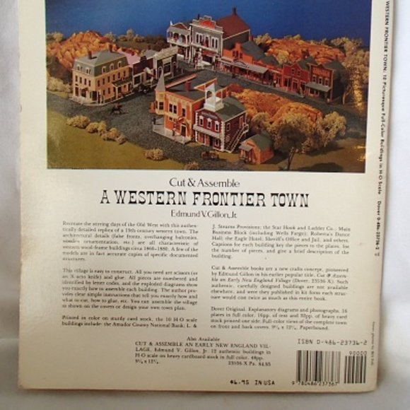 COPY - Cut Assemble A Western Frontier Town Edmund V. Gillon Jr 10 Full Color B… - Picture 4 of 11